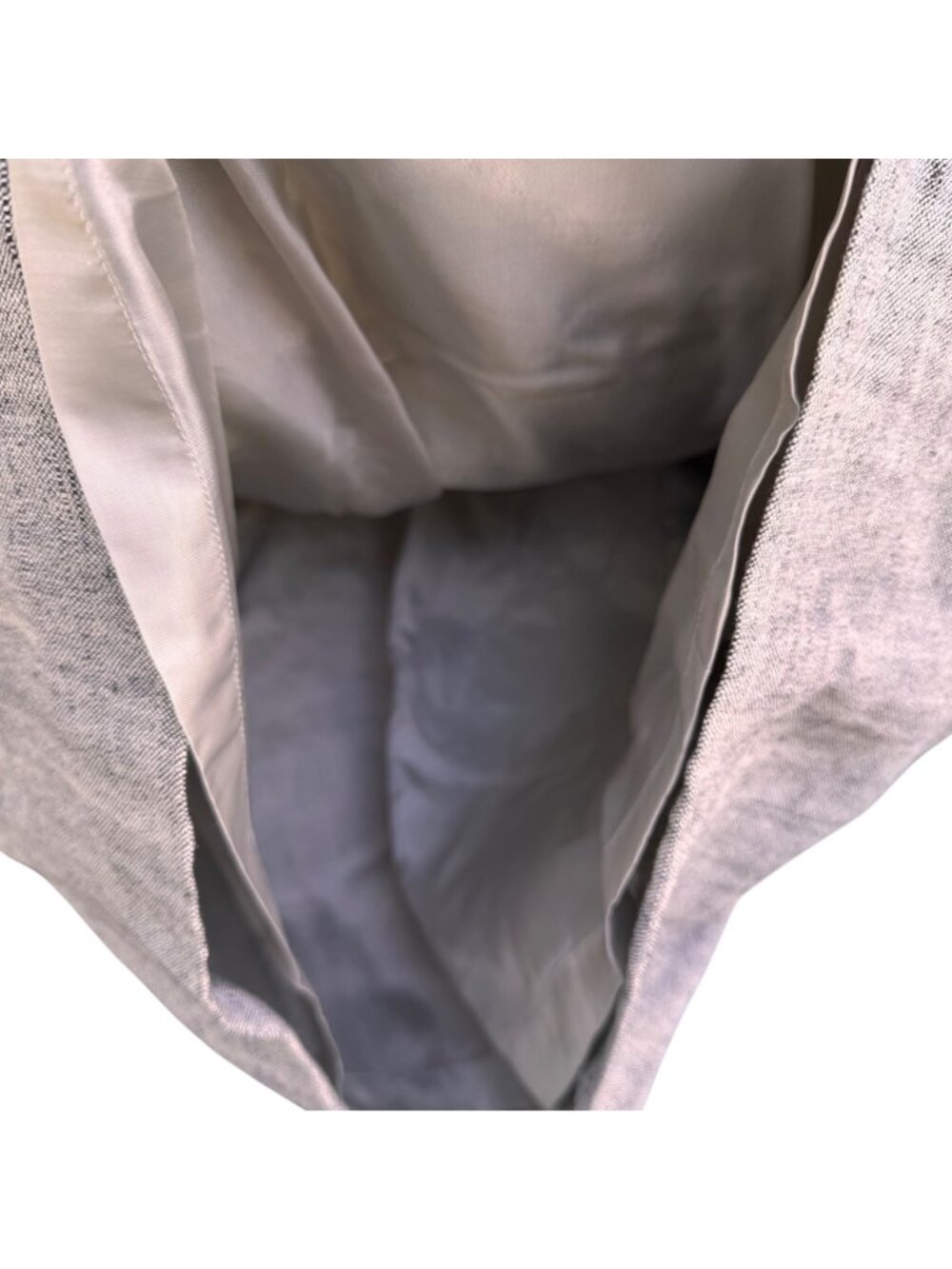 Akris Punto Corset Strapless Dress Oatmeal Gray US 10 Linen Silk Sheath Cocktail - Picture 12 of 16
